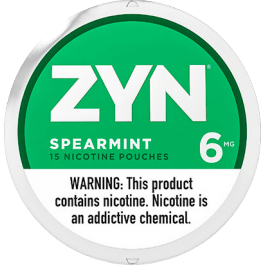 ZYN Spearmint 6mg - TOPZYN-Free delivery for orders above $50.